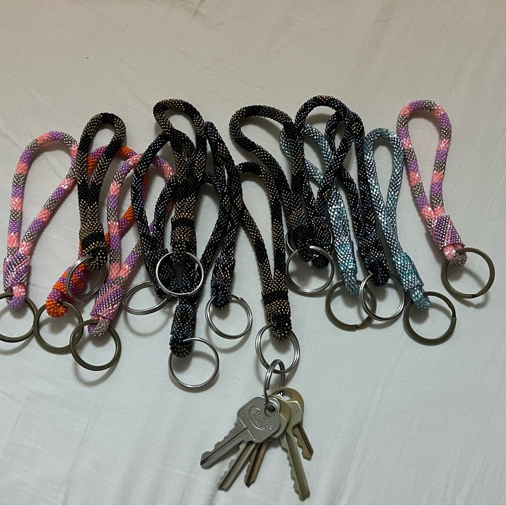Key chain. Glass seed beads. Hand made.